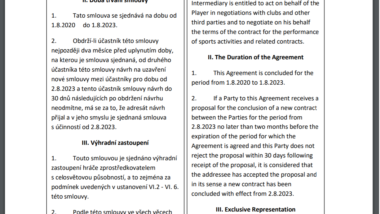 Prokombinace jazyků při překladu smluv s Aj